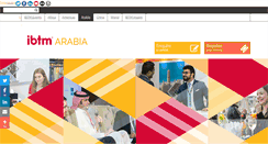 Desktop Screenshot of ibtmarabia.com